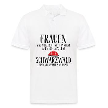 Frauen Schwarzwald Schwarzwaldmädel Geschenk - Männer Poloshirt - Weiß - Vorne - Kai (181cm)