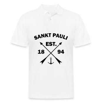 Sankt Pauli Paulianer Hanseatic City of Hamburg gift - Men's Polo Shirt - white - Front - Kai (181cm)
