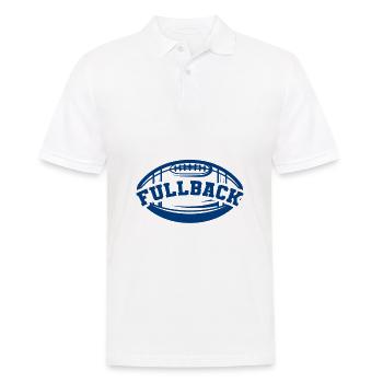 FULLBACK Football Spiel American Football Spieler - Männer Poloshirt - Weiß - Vorne - Kai (181cm)
