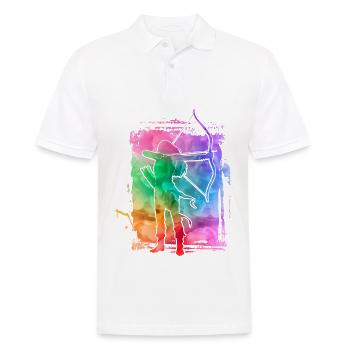 Archery - Men's Polo Shirt - white - Front - Kai (181cm)