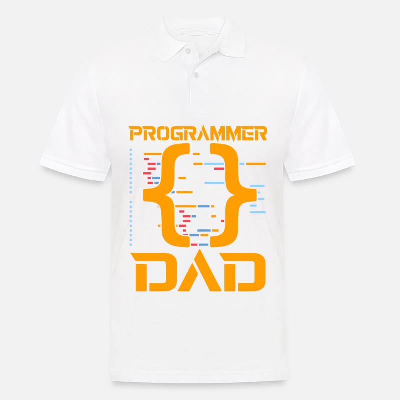 Programmer Dad - Männer Poloshirt - Weiß