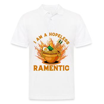 Je suis un ramentique désespéré - Polo Homme - blanc - Devant - Kai (181cm)