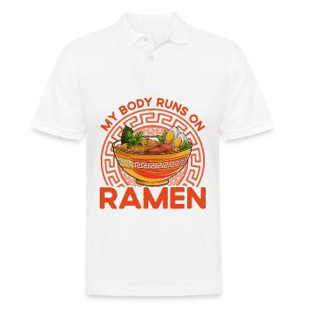 My Body fonctionne sur Ramen - Polo Homme - blanc - Devant - Kai (181cm)