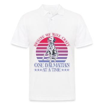 Conduire ma femme folle Un dalmatien à la fois - Polo Homme - blanc - Devant - Kai (181cm)