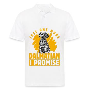Juste un Dalmatien de plus je promets - Polo Homme - blanc - Devant - Kai (181cm)