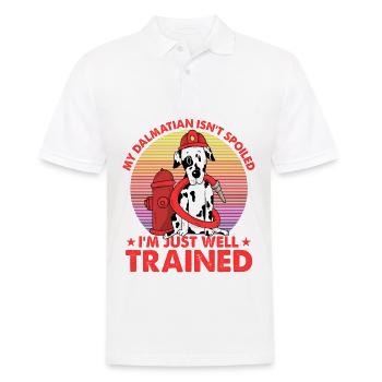 My Dalmatian isn't spoiled I'm just well trained - Men's Polo Shirt - white - Front - Kai (181cm)