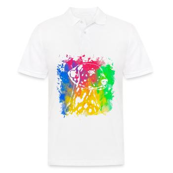 Dalmatien Rétro - Polo Homme - blanc - Devant - Kai (181cm)