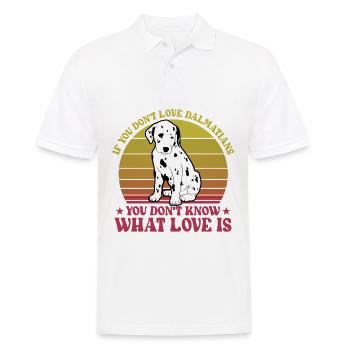 Si vous n’aimez pas les Dalmatiens que vous ne connaissez pas - Polo Homme - blanc - Devant - Kai (181cm)