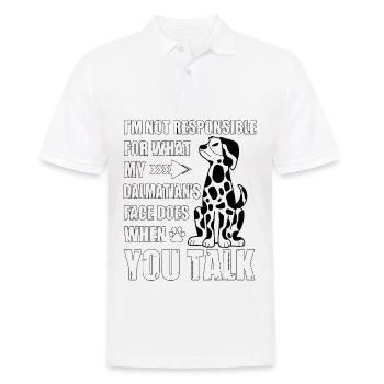 Drôle de dicton dalmate - Polo Homme - blanc - Devant - Kai (181cm)