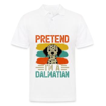 Pretend I'm a dalmatian - Männer Poloshirt - Weiß - Vorne - Kai (181cm)