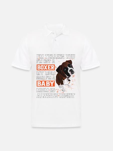 Boxer Bébé Boxer Maman - Polo Homme - blanc