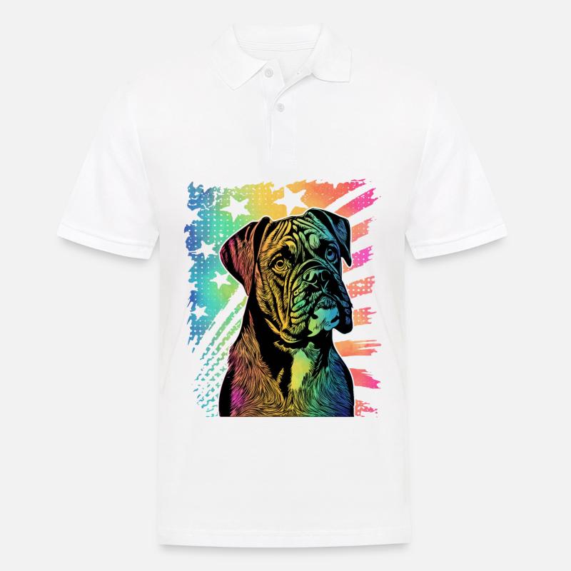 Boxer - Männer Poloshirt - Weiß
