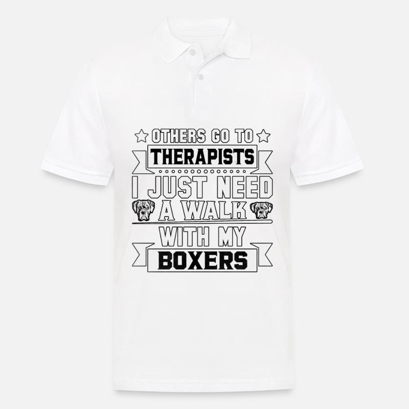 Boxers - Männer Poloshirt - Weiß
