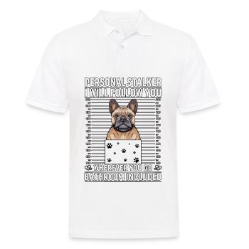Personal Stalker Je te suivrai partout où tu iras - Polo Homme - blanc - Devant - Kai (181cm)