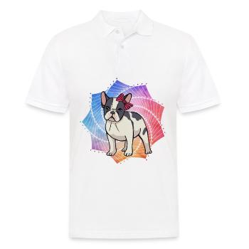 Bouledogue français - Polo Homme - blanc - Devant - Kai (181cm)