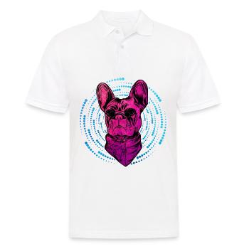 Bouledogue français - Polo Homme - blanc - Devant - Kai (181cm)