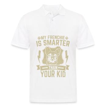 Mon Frenchie est plus intelligent que votre enfant - Polo Homme - blanc - Devant - Kai (181cm)