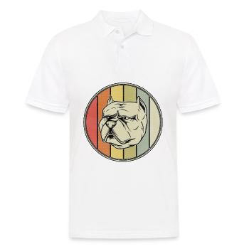 Pitbull Rétro - Polo Homme - blanc - Devant - Kai (181cm)