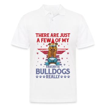Il n’y a que quelques-uns de mes Bulldogs préférés - Polo Homme - blanc - Devant - Kai (181cm)
