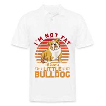 I'm not fat I'm just a little bulldog - Men's Polo Shirt - white - Front - Kai (181cm)