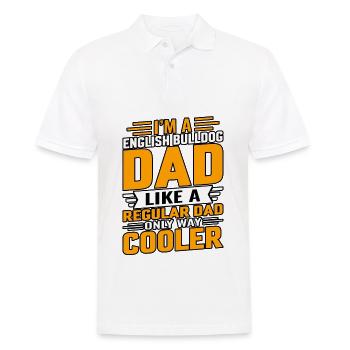 Je suis un père de Bulldogg anglais - Polo Homme - blanc - Devant - Kai (181cm)