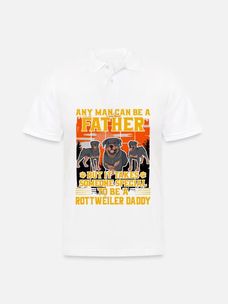 Rottweiler Daddy - Men's Polo Shirt - white