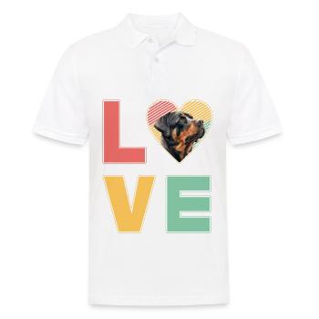 J’adore Rottweiler - Polo Homme - blanc - Devant - Kai (181cm)