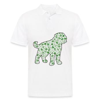 Rottweiler St. Patrick's day Irish - Men's Polo Shirt - white - Front - Kai (181cm)