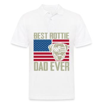 Meilleur papa pourri de tous les temps - Polo Homme - blanc - Devant - Kai (181cm)