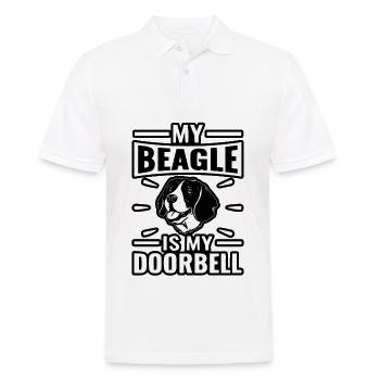 Mon Beagle est ma sonnette - Polo Homme - blanc - Devant - Kai (181cm)