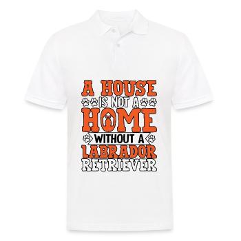 UNE MAISON N’EST PAS UNE MAISON SANS LABRADOR RETRIEVER - Polo Homme - blanc - Devant - Kai (181cm)
