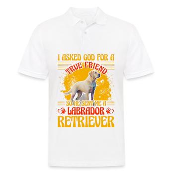 Labrador drôle de dicton - Polo Homme - blanc - Devant - Kai (181cm)