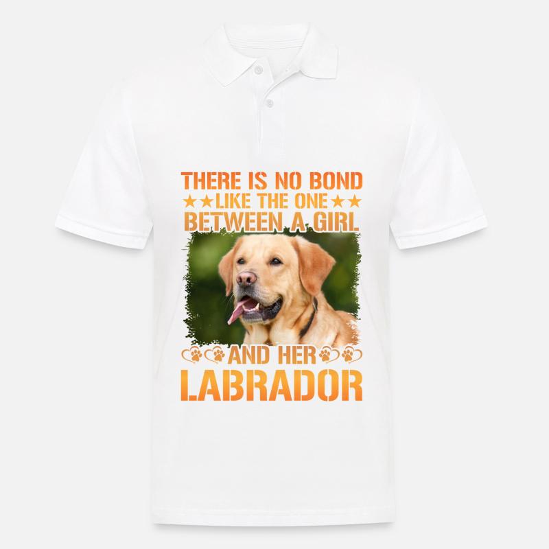 Labrador - Männer Poloshirt - Weiß