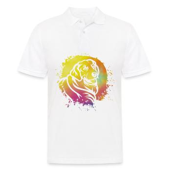 Labrador Retro - Men's Polo Shirt - white - Front - Kai (181cm)