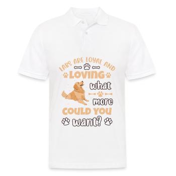 Labrador - Männer Poloshirt - Weiß - Vorne - Kai (181cm)
