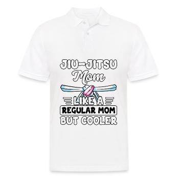 Jiu-Jitsu Mom like a regular Mom but Cooler - Men's Polo Shirt - white - Front - Kai (181cm)