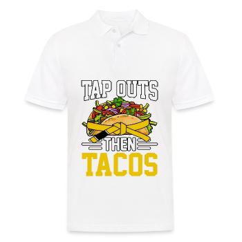 Tapez sur les sorties, puis sur les tacos, BJJ - Polo Homme - blanc - Devant - Kai (181cm)