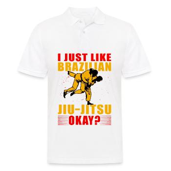 J’aime juste le jiu-jitsu brésilien, d’accord ? - Polo Homme - blanc - Devant - Kai (181cm)