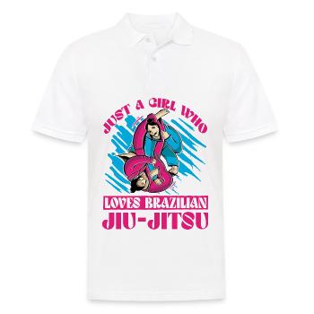 Juste une fille qui aimeJiu-jitsu brésilien - Polo Homme - blanc - Devant - Kai (181cm)