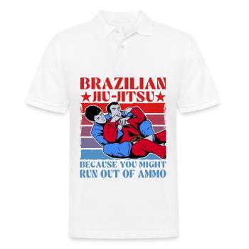Jiu-Jitsu brésilien parce que vous pourriez manquer de - Polo Homme - blanc - Devant - Kai (181cm)