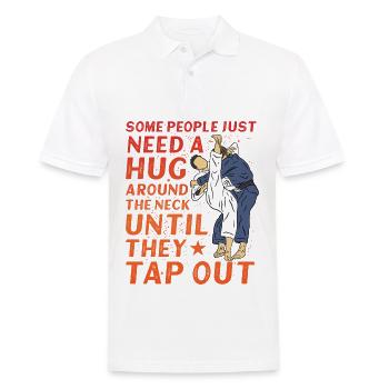 Brazilian Jiu-Jitsu BJJ - Men's Polo Shirt - white - Front - Kai (181cm)