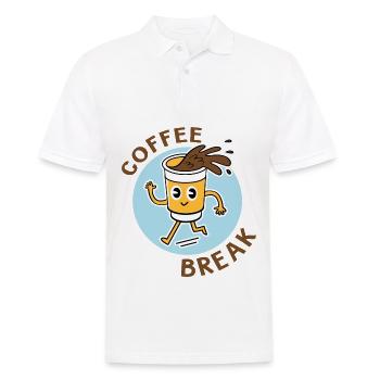 coffee break - Polo Homme - blanc - Devant - Kai (181cm)