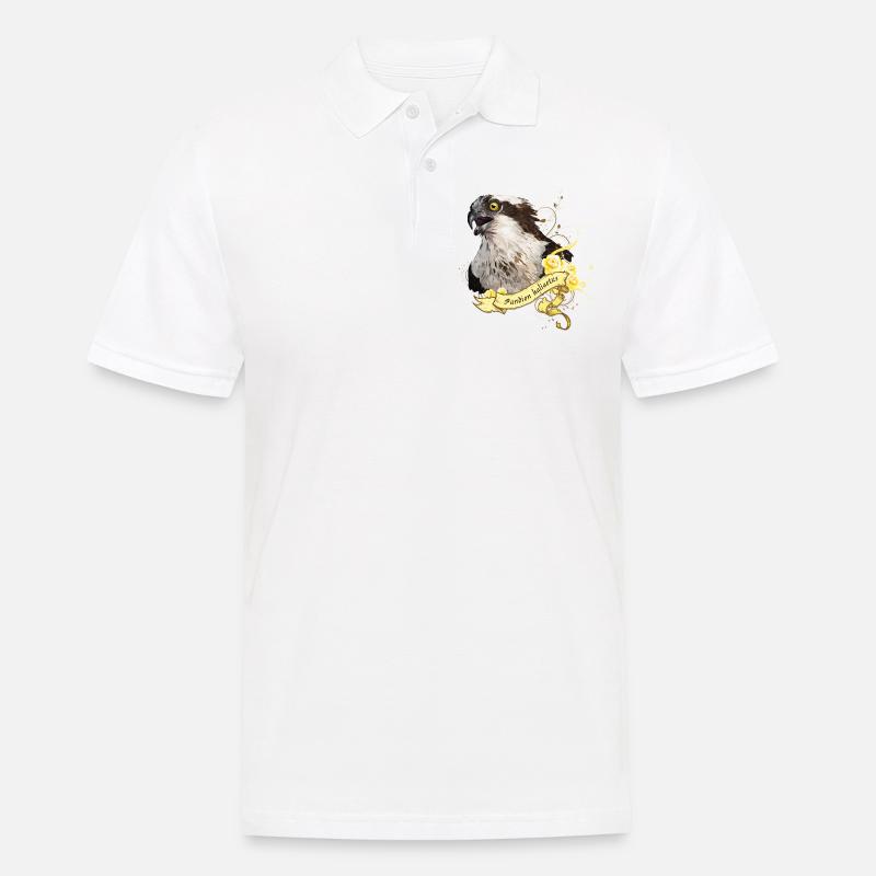 Fischadler - Männer Poloshirt - Weiß