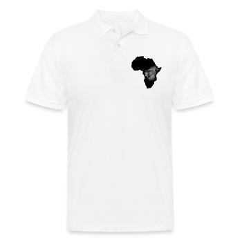 Afrique lion - Polo Homme - blanc - Devant - Kai (181cm)