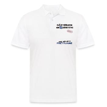 18. Geburtstag Mädchen & Junge Gästebuch - Männer Poloshirt - Weiß - Vorne - Kai (181cm)