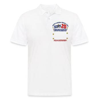 20. Geburtstag Frau & Mann Gästebuch - Männer Poloshirt - Weiß - Vorne - Kai (181cm)