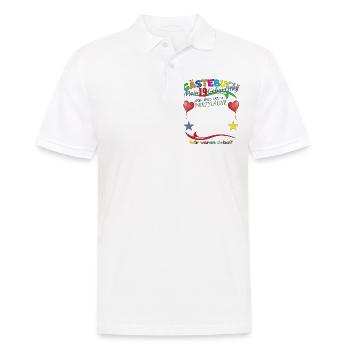 Livre d’or 19e anniversaire homme et femme - Polo Homme - blanc - Devant - Kai (181cm)