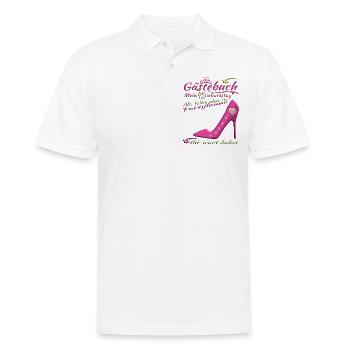45. Geburtstag Mann und Frau Gästebuch - Männer Poloshirt - Weiß - Vorne - Kai (181cm)
