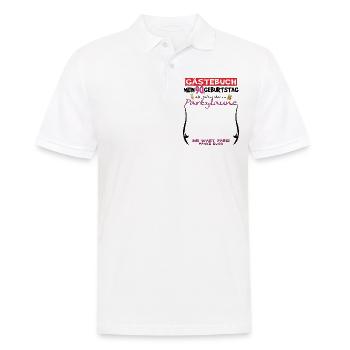 90th Birthday Man and Woman Guestbook - Men's Polo Shirt - white - Front - Kai (181cm)