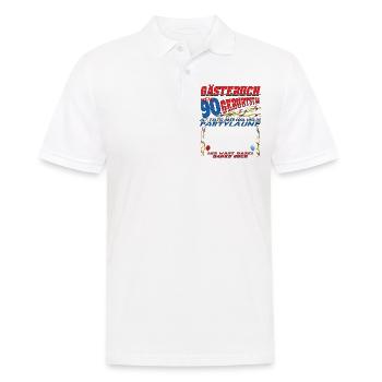 Livre d’or homme et femme 90e anniversaire - Polo Homme - blanc - Devant - Kai (181cm)